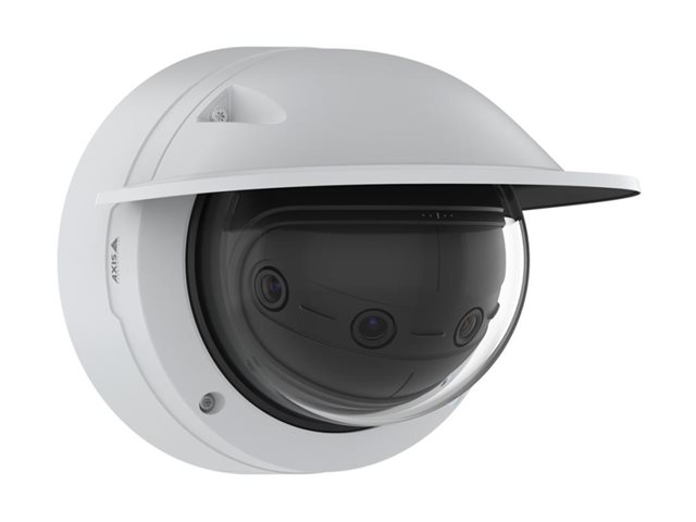 AXIS P38 Series P3827-PVE - Network surveillance camera - dome - outdoor - vandal-proof - colour (Day&Night) - 7 MP - 3712 x 1856 - audio - MJPEG, H.264, H.265