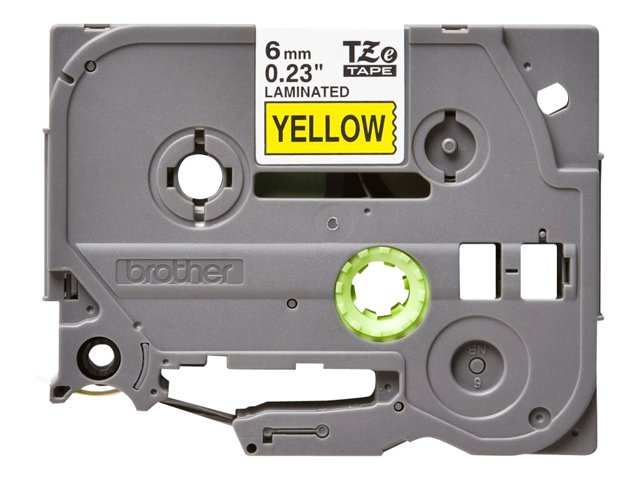 Brother TZe-611 - Black on yellow - Roll (0.6 cm) 1 cassette(s) laminated tape - for Brother PT-D210, D600, H110, P-Touch PT-1005, 1880, E310, P-Touch Cube Pro PT-P910