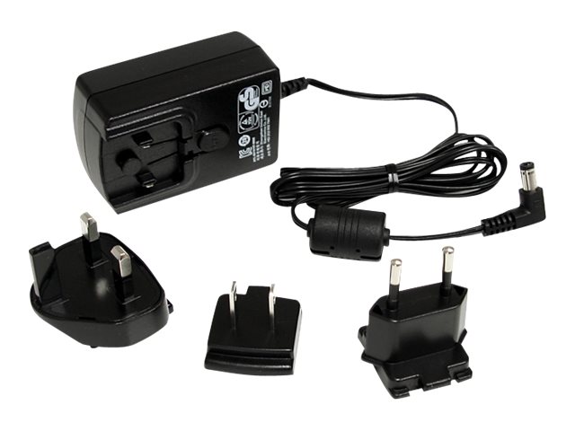 StarTech.com DC Adapter - 12V Adapter - 1.5A - Universal Power Adapter - AC Adapter - DC Power Supply - DC Power Cord - Replacement Adapter (IM12D1500P) - Power adapter - AC 100-240 V - black - for P/N: IES81GW, ST121HDBTL, ST121HDBTSC, SV231DPDDUA2, SV431DPDDUA2, SV431DPUA2, SVA12M5NA