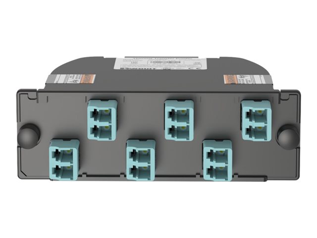 Panduit QuickNet - Pre-terminated fibre optic cassette - LC SM X 12 - black