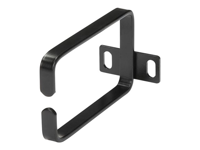 StarTech.com 1U Vertical 2.2 x 3.9in Server Rack Cable Management D-Ring Hook w/ Flexible Opening - Network Rack-Mount Cord Organizer Ring (CMHOOK1U) - Cable management ring - black - 1U - for P/N: RACK-18U-20-WALL-OA, RACK-21U-20-WALL-OA, RACK-24U-20-WALL-OA, RK3236BKF, RKQMCAB12V2