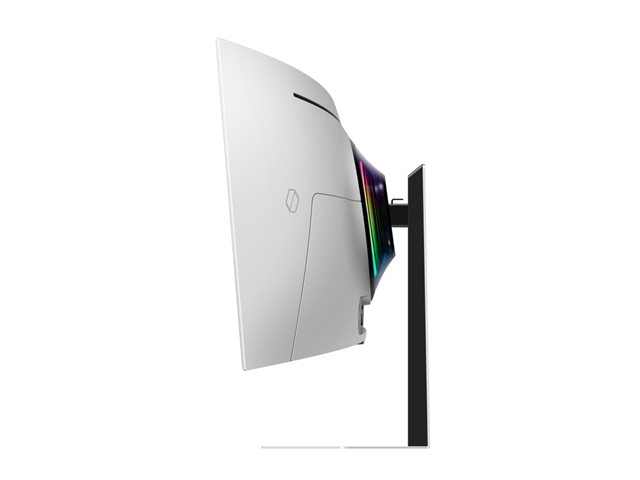 Samsung Odyssey OLED G9 S49DG954SU - G95SD Series - OLED monitor - Smart - gaming - curved - 49\" - 5120 x 1440 Dual Quad HD @ 240 Hz - 250 cd/m² - 1000000:1 - HDR10+ Gaming, HDR10 - 0.03 ms - DisplayPort, Micro HDMI, HDMI - speakers - silver