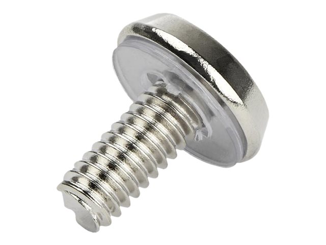 StarTech.com 12-24 Server Rack Screws - 50 pack - Nickel-plated - Rack screws - silver - US government (pack of 50 pieces) - for P/N: RK630WALVS, RK830WALVS