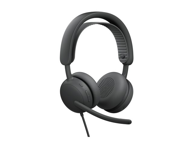 Logitech Zone Wired 2 - Headset - on-ear - wired - active noise cancelling - graphite