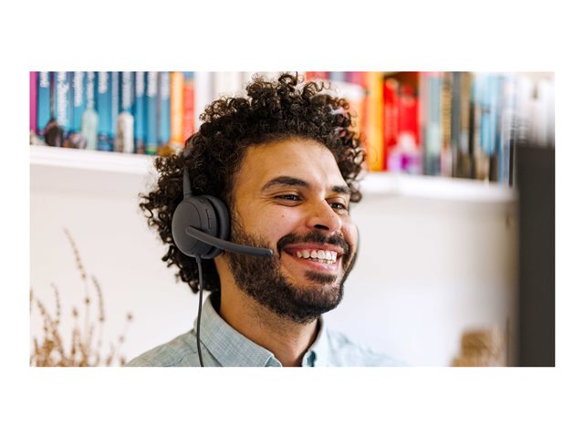 Logitech Zone Wired 2 - Headset - on-ear - wired - active noise cancelling - graphite
