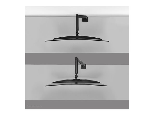 Neomounts DS70PLUS-450BL1 - Mounting kit (desk mounting arm) - full-motion - for curved LCD display - steel - black - screen size: 17\"-49\"