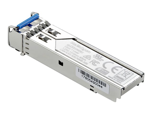 StarTech.com Cisco GLC-EX-SMD Compatible SFP Module, 1000BASE-EX, 1GbE Single Mode (SMF) Fiber SMF Optic Transceiver, 1GbE SFP, LC Connector, 40km, 1310nm, DDM, Firepower, ASR920, IE2000 - Lifetime Warranty (GLCEXSMDST) - SFP (mini-GBIC) transceiver module (equivalent to: Cisco GLC-EX-SMD) - 1GbE - 1000Base-EX - LC single-mode - up to 40 km - 1310 nm