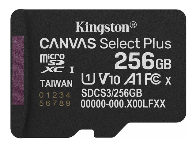 256GB micSDXC Canvas Select Plus w/o ADP