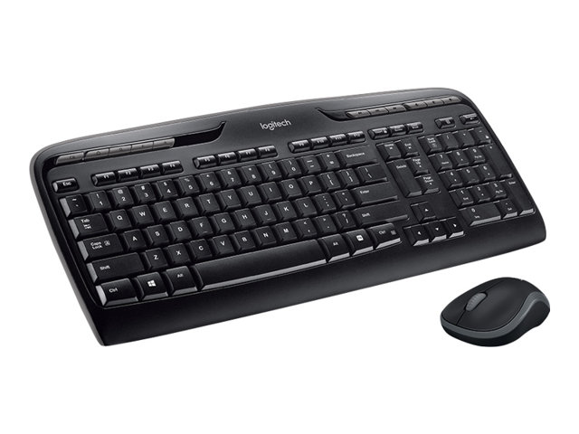 Logitech Wireless Combo MK330 - Keyboard and mouse set - wireless - 2.4 GHz - Nordic - black