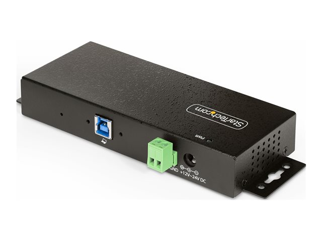 StarTech.com 7-Port Managed USB Hub with 7x USB-A, Heavy Duty with Metal Industrial Housing, ESD & Surge Protection, Wall/Desk/Din-Rail Mountable, USB 3.0/3.1/3.2 Gen 1 5Gbps - Hub - 6 x USB 3.2 Gen 2 + 1 x USB 3.2 Gen 1 - wall-mountable, desktop, DIN rail mountable - TAA Compliant