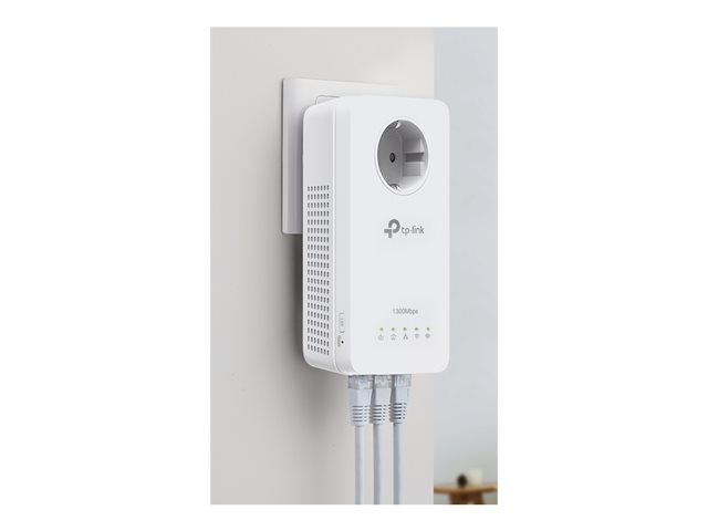 TP-Link TL-WPA8631P KIT V4 - Wi-Fi Kit - powerline adapter kit 1GbE, HomePlug AV (HPAV), HomePlug AV (HPAV) 2.0, IEEE 1901 - Wi-Fi 5, Wi-Fi 6 - Dual Band - wall-pluggable