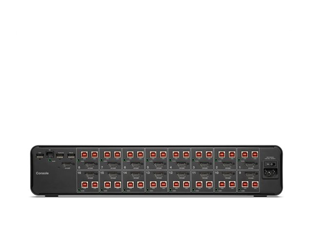 Belkin Universal Secure Single-Head - 2nd Generation - KVM / audio switch - 16 x KVM / audio - 1 local user - desktop - TAA Compliant