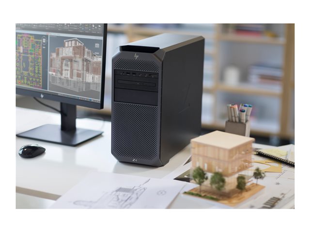 HP Workstation Z4 G4 - MT - 4U - 1 x Xeon W-2123 / 3.6 GHz - vPro - RAM 32 GB - SSD 256 GB, HDD 2 TB - DVD-Writer - no graphics - GigE - Win 10 Pro 64-bit - monitor: none - black