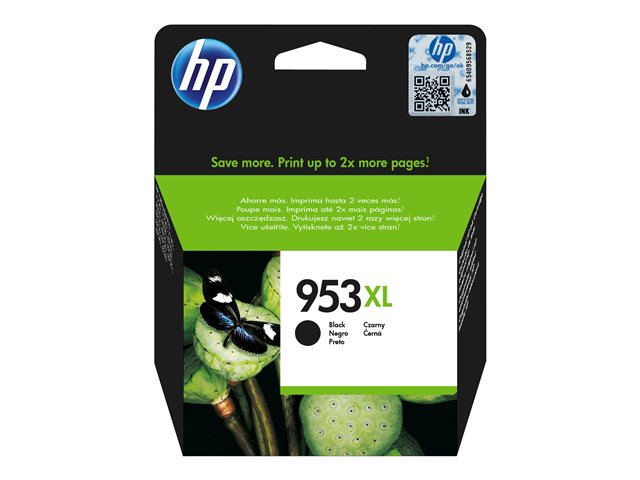 HP 953XL - 42.5 ml - High Yield - black - original - blister - ink cartridge - for Officejet Pro 77XX, 82XX, 87XX
