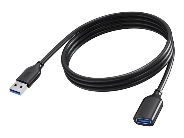 Vision - USB extension cable - USB Type A (F) to USB Type A (M) - USB 3.0 - 2 m - black