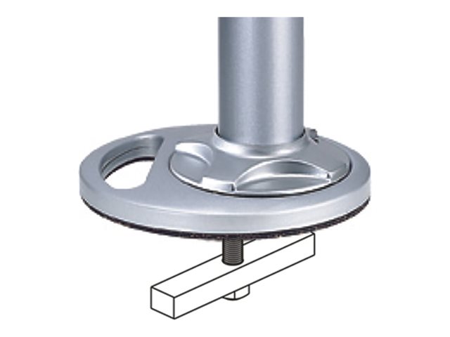Neomounts FPMA-D9GROMMET - Mounting component (pole, grommet plate) - for LCD display - silver - screen size: 10\"-30\" - desktop - for NewStar FPMA-D1030, D910, D920, D930, D940, Tilt/Turn/Rotate Triple Desk Mount