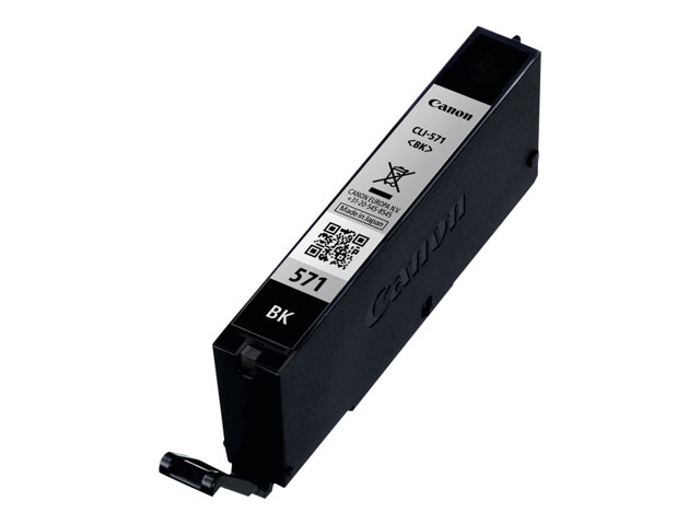 Canon CLI-571BK - 7 ml - black - original - ink tank - for PIXMA TS5051, TS5053, TS5055, TS6050, TS6051, TS6052, TS8051, TS8052, TS9050, TS9055