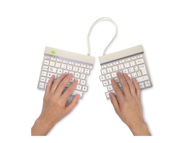 ErgonomicKB Split QWERTY(IT) Bluet white