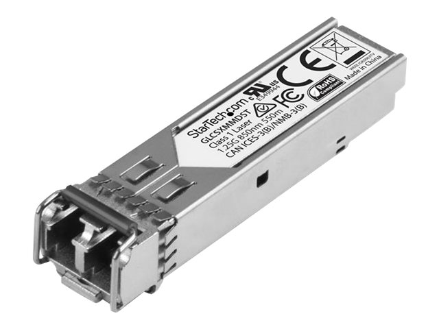StarTech.com Cisco GLC-SX-MMD Compatible SFP Module, 1000BASE-SX, 1GbE Multimode Fiber MMF Optic Transceiver, 1GE Gigabit Ethernet SFP, LC 550m, 850nm, DDM, Cisco Firepower, ASR920, IE2000 - Lifetime Warranty (GLCSXMMDST) - SFP (mini-GBIC) transceiver module (equivalent to: Cisco GLC-SX-MMD) - 1GbE - 1000Base-SX - LC multi-mode - up to 550 m - 850 nm