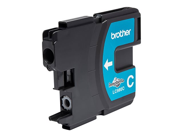 Brother LC980C - Cyan - original - ink cartridge - for Brother DCP-145, 163, 167, 193, 195, 197, 365, 373, 375, 377, MFC-250, 255, 290, 295, 297