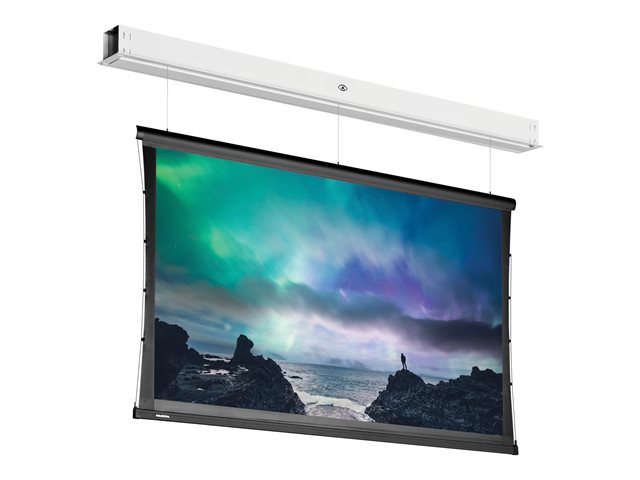 Da-Lite Tensioned DescenderPro - Projection screen - ceiling mountable - motorised - 230 V - 125.59\" (319 cm) - 16:10 - HD Progressive 1.1 Contrast - RAL 9016