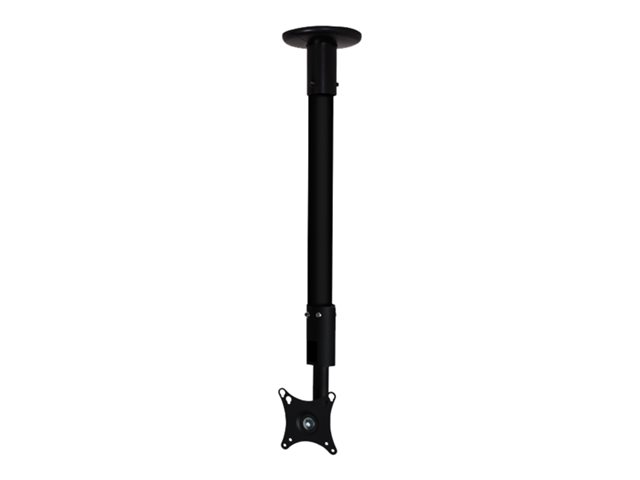 B-TECH PRO Install BT7553 - Mounting kit (mounting hardware, pole, interface plate, ceiling/desk mount) - Tilt & Swivel - for LCD display - black