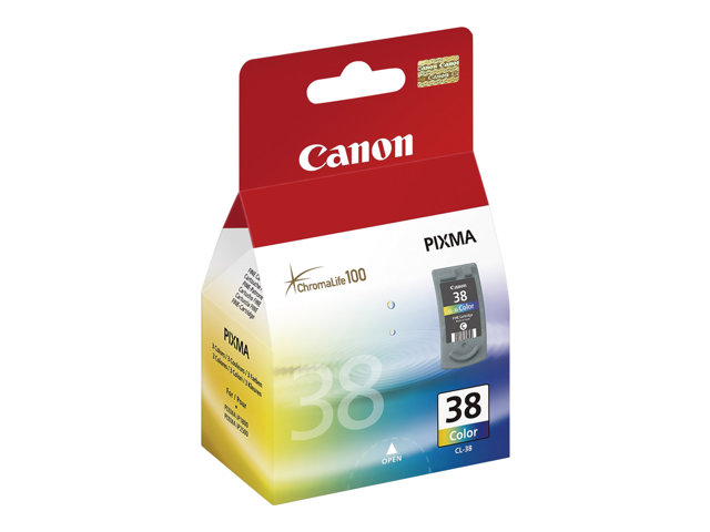 Canon CL-38 - 9 ml - colour (cyan, magenta, yellow) - original - ink cartridge - for PIXMA iP1800, iP1900, iP2500, iP2600, MP140, MP190, MP210, MP220, MP470, MX300, MX310