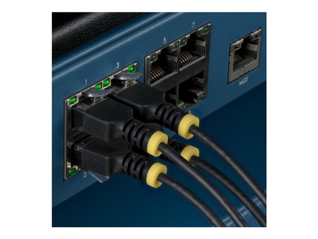 2m Black Ultra Slim CAT6a Cable