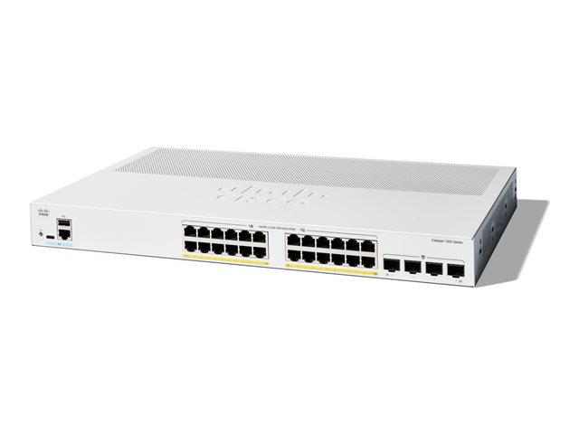 Switch - L3 - Managed - 24 x 10/100/1000 (PoE+) + 4x 1G SFP+ - rack-mountable - PoE+ (195 W)
