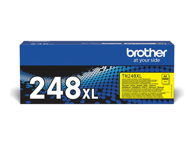 Brother TN248XLY - High Yield - yellow - original - box - toner cartridge - for Brother DCP-L3520, DCP-L3560, HL-L3220, HL-L3240, HL-L8240, MFC-L3760, MFC-L8390