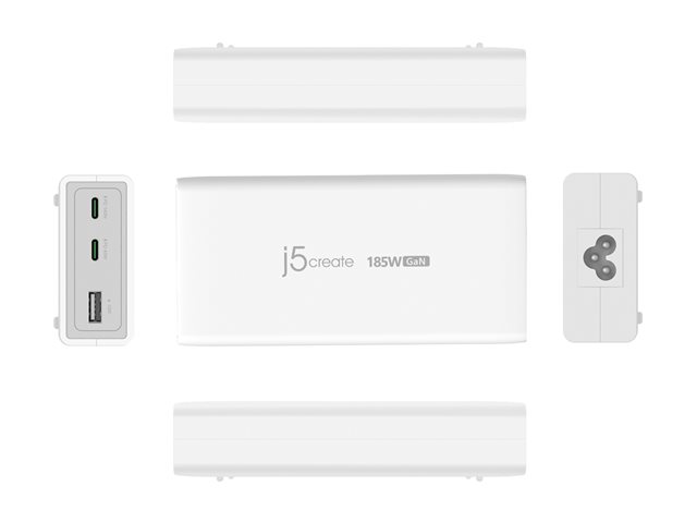 185W GAN PD 3.1 USB-C 3-PORT UK PLUG CHA