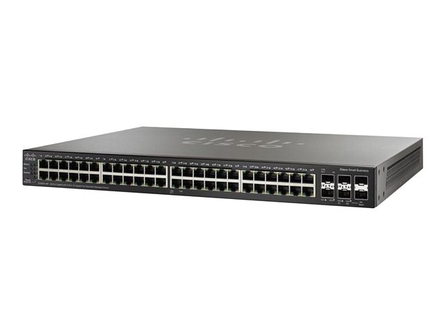 Cisco Small Business SG350X-48PV - Switch - Managed - 40 x 10/100/1000 (PoE+) + 8 x 100/1000/2.5G/5G (PoE+) + 2 x combo 10 Gigabit SFP+ + 2 x 10 Gigabit SFP+ - rack-mountable - PoE+ (740 W) - remanufactured