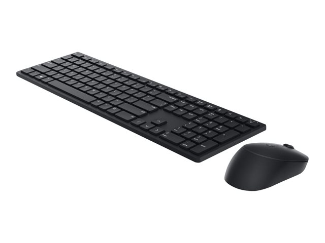 Dell Pro KM5221W - Retail Box - keyboard and mouse set - wireless - 2.4 GHz - QWERTY - US International - black