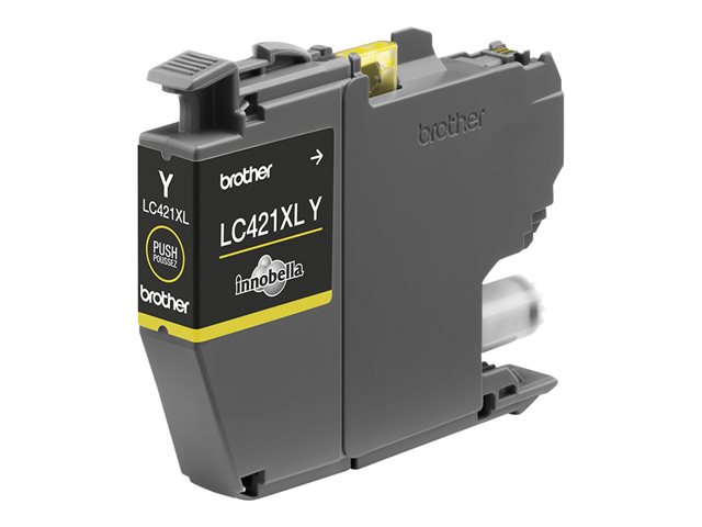 Brother LC421XLY - High Yield - yellow - original - ink cartridge - for Brother DCP-J1140DW, DCP-J1800DW, MFC-J1010DW, MFC-J1012DW