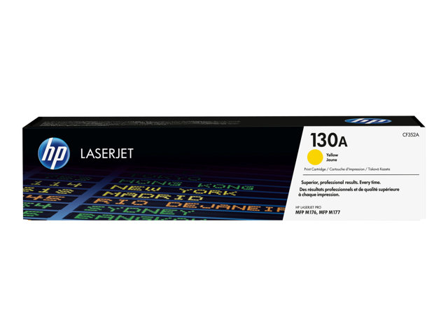 HP 130A - Yellow - original - LaserJet - toner cartridge (CF352A) - for Color LaserJet Pro MFP M176n, MFP M177fw