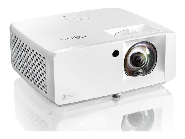 Optoma UHZ35ST - DLP projector - laser - portable - 3D - 3500 lumens - 3840 x 2160 - 16:9 - 4K - white