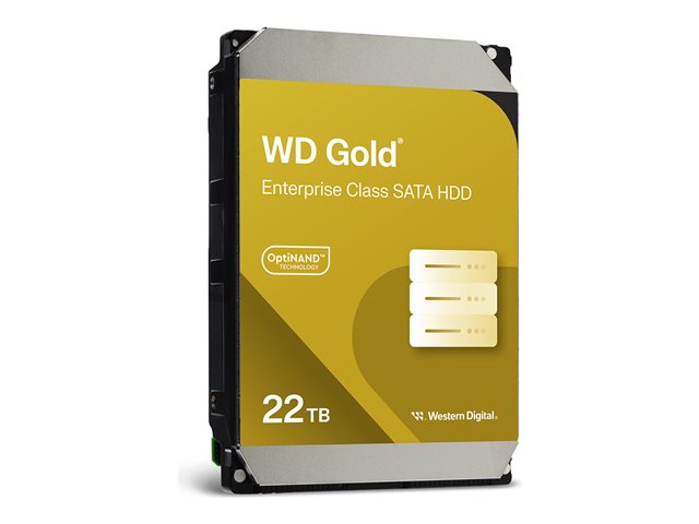 WD Gold WD221KRYZ - Hard drive - Enterprise - 22 TB - internal - 3.5\" - SATA 6Gb/s - 7200 rpm - buffer: 512 MB