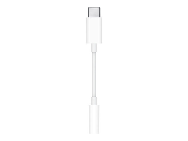 Apple - USB-C to headphone jack adapter - 24 pin USB-C male to mini-phone stereo 3.5 mm female