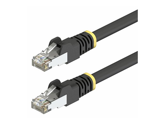 2m Black Cat6A Outdoor Ethernet Cable