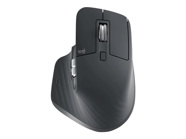 Logitech Master Series MX Master 3S for Business - Mouse - ergonomic - right-handed - optical - 7 buttons - wireless - Bluetooth - Logitech Logi Bolt USB receiver - graphite