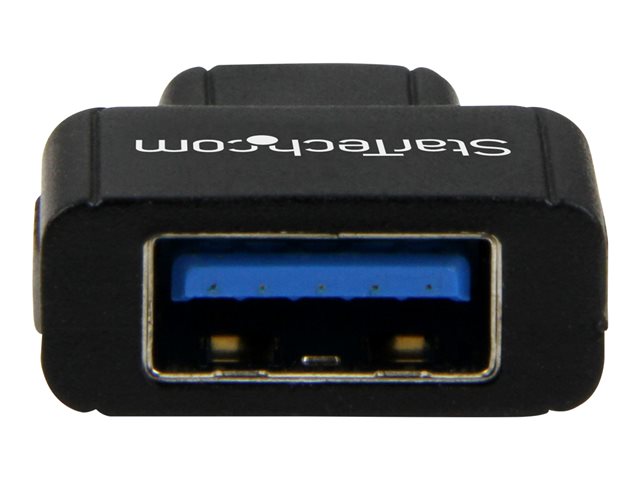 StarTech.com USB-C to USB Adapter - USB-C to USB-A - USB 3.1 Gen 1 - 5Gbps - USB C Adapter - USB Type C (USB31CAADG) - USB adapter - 24 pin USB-C (M) to USB Type A (F) - USB 3.1 - black - for P/N: HB31C2A1CGS, HB31C2A2CB, HB31C3A1CS, HB31C3ASDMB, HB31C4AS, PEXUSB311AC3