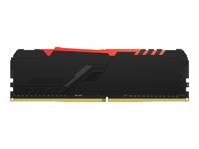 Kingston FURY Beast RGB - DDR4 - module - 32 GB - DIMM 288-pin - 3600 MHz / PC4-28800 - CL18 - 1.35 V - unbuffered - non-ECC - black