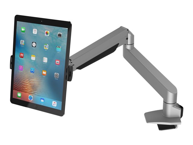 Compulocks Universal Tablet Cling Articulating Arm Mount - Mounting kit - adjustable arm - for tablet - black, silver - screen size: up to 13\" - desk-mountable