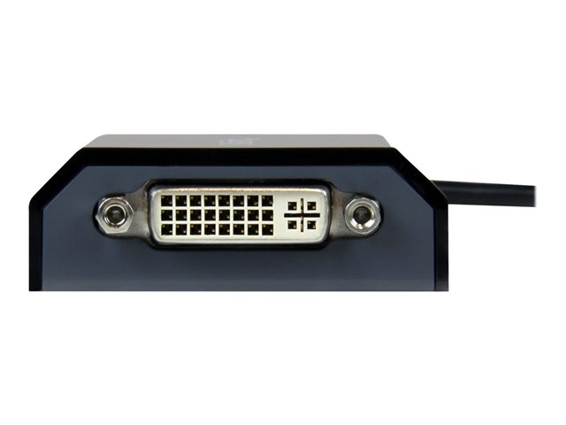 StarTech.com USB to DVI Adapter - 1920x1200 - External Video & Graphics Card - Dual Monitor Display Adapter Cable - Supports Mac & Windows (USB2DVIPRO2) - USB / DVI adapter - USB (M) to DVI-I (F) - USB 2.0 - 27 m - 1920 x 1200 (WUXGA) support - black - for P/N: DVIDDMM10, DVIDDMM6, DVIDSMM10, DVIMM6, DVISPL1DD, HDDVIMM3, HDMIDVIMM10, HDMIDVIMM6