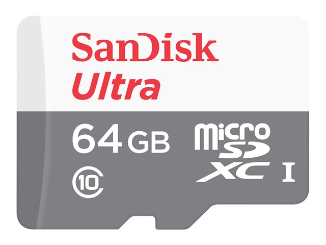 SanDisk Ultra - Flash memory card - 64 GB - Class 10 - microSDXC UHS-I