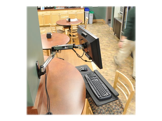 Ergotron LX - Mounting kit (wall mount, monitor arm) - for LCD display - aluminium - polished aluminium - screen size: up to 34\"