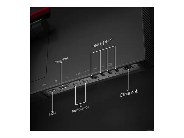 Lenovo ThinkVision P40w-20 - LED monitor - curved - 40\" (39.7\" viewable) - 5120 x 2160 WUHD @ 75 Hz - IPS - 300 cd/m² - 1000:1 - 4 ms - 2xThunderbolt 4, DisplayPort, HDMI - raven black - Campus