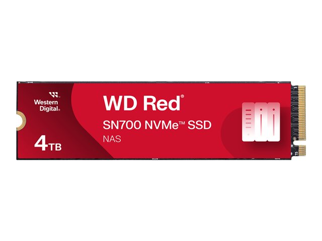 WD Red SN700 - SSD - 4 TB - internal - M.2 2280 - PCIe 3.0 x4 (NVMe)
