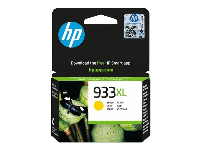 HP 933XL - High Yield - yellow - original - ink cartridge - for Officejet 6100, 6600 H711a, 6700, 7110, 7510, 7610, 7612