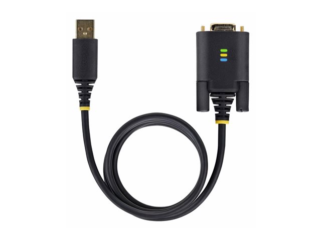 StarTech.com 6.6ft/2m USB to Null Modem Serial Adapter Cable, FTDI, RS232 - USB / serial cable - USB (M) to DB-9 (M) - 2 m - black